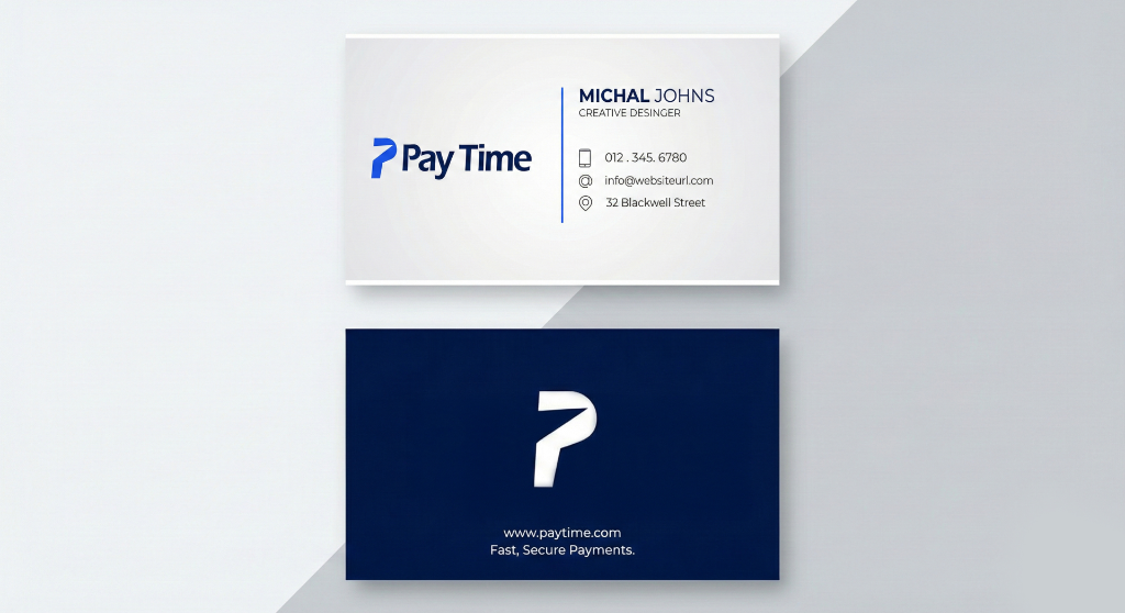 PayTime Dual-Tone Corporate Business Cards