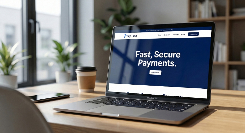 PayTime Web Application and Desktop Landing Page