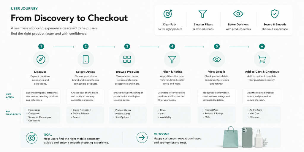SPRIG User Journey: From Discovery to Checkout